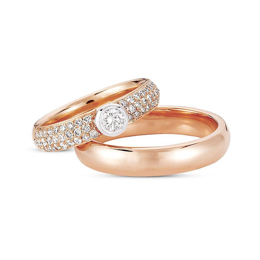 Nuran Vielses ringe A3614 14kt Rosaguld (pris fra 13.075,00,- pr. stk.)