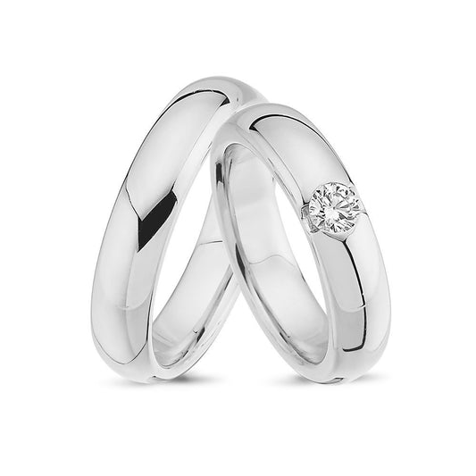 Nuran Vielses ringe A4060 1x0,23ct, 14kt Hvidguld (pris fra 20.400,00,- pr. stk.)