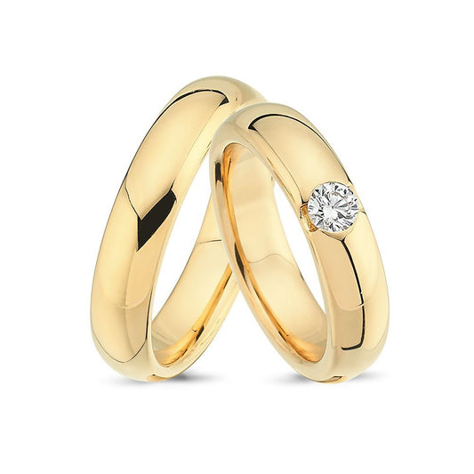 Nuran Vielses ringe A4060 1x0,23ct, 14kt Rødguld (pris fra 20.400,00,- pr. stk.)