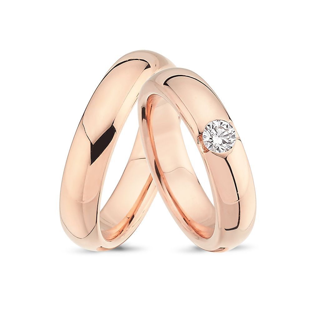 Nuran Vielses ringe A4060 1x0,23ct, 14kt Rosaguld (pris fra 20.400,00,- pr. stk.)