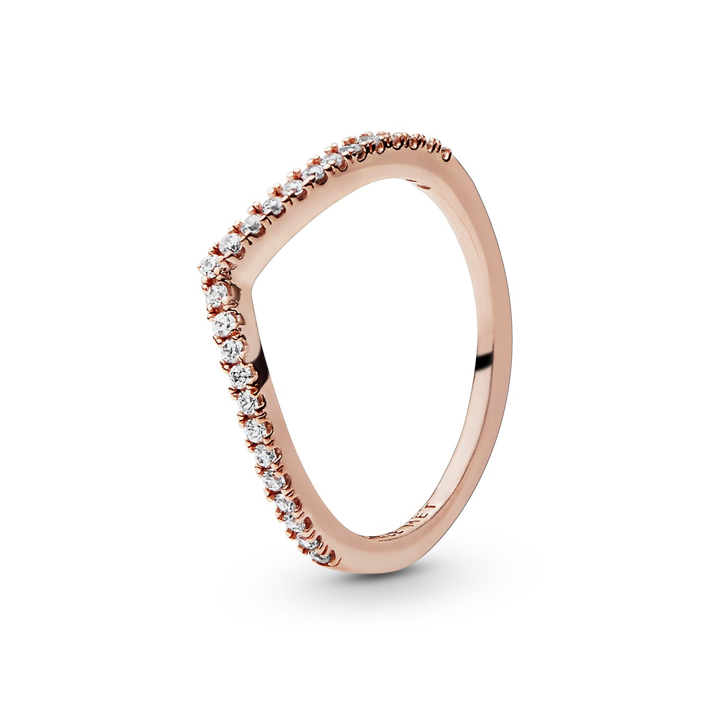 Pandora Sparkling Wishbone Ring