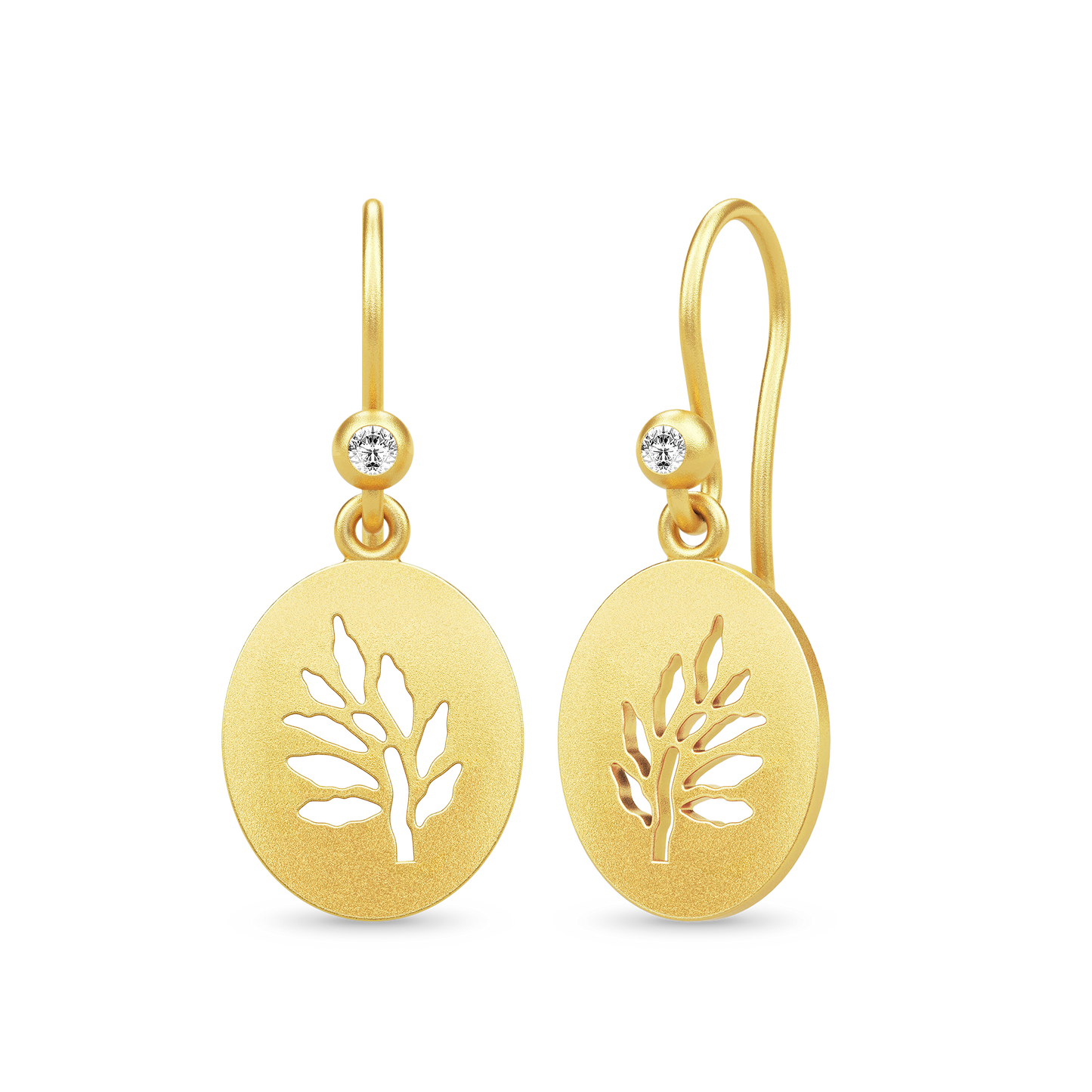 Julie Sandlau Tree og Life Signet Earrings