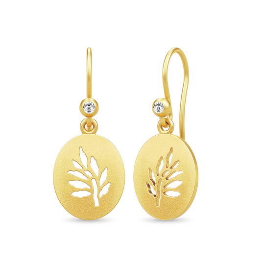 Julie Sandlau Tree og Life Signet Earrings