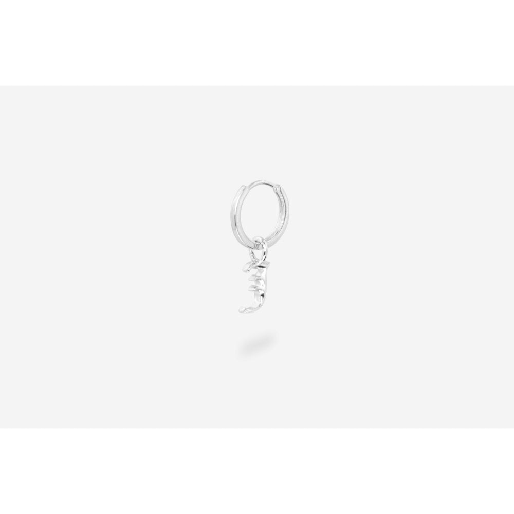Ix Studios Letter J Charm Silver