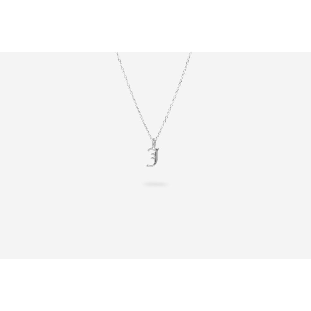 Ix Studios Letter J Charm Silver