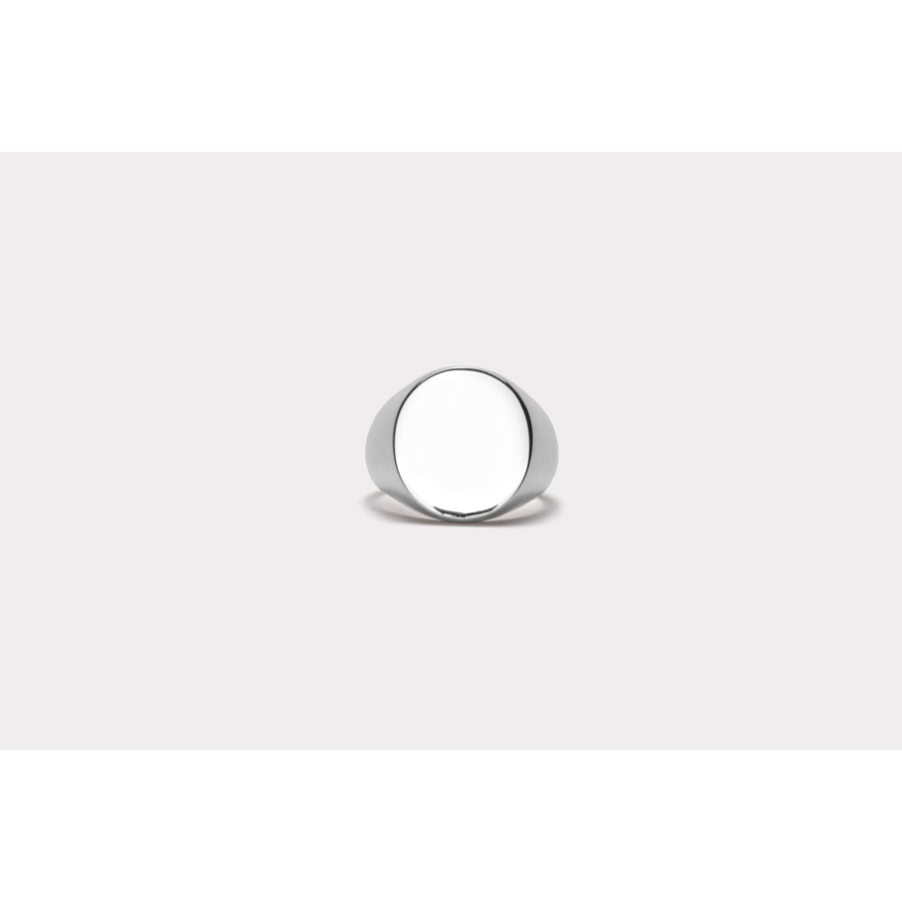 Ix Studios Oval Signet Silver ring