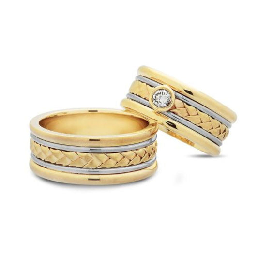 Nuran Vielses ringe S1114 14kt Hvidguld/Rødguld (pris fra 18.025,- pr. stk.)