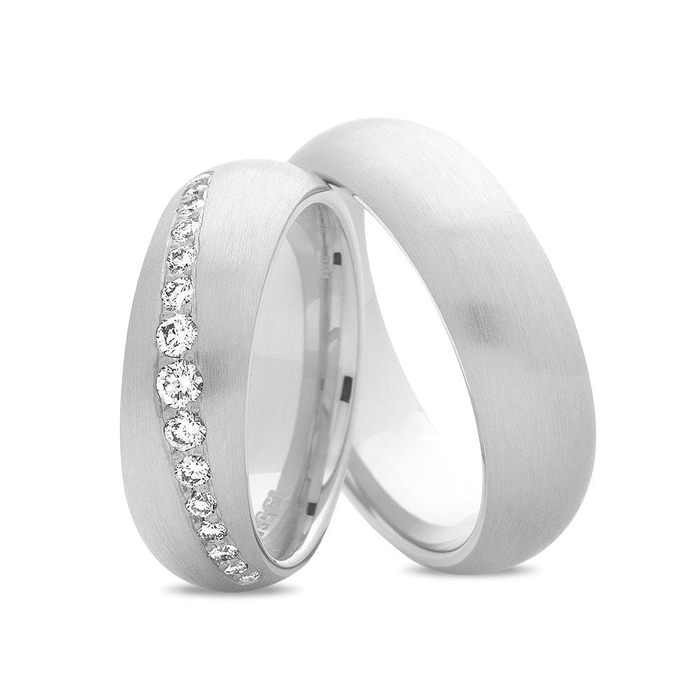 Nuran Vielses ringe A3364 14kt Hvidguld (pris fra 19.700,00,- pr. stk.)