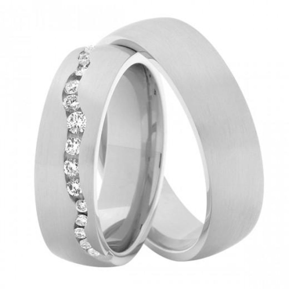 Nuran Vielses ringe A3416 14kt Hvidguld (pris fra 17025,- pr. stk.)