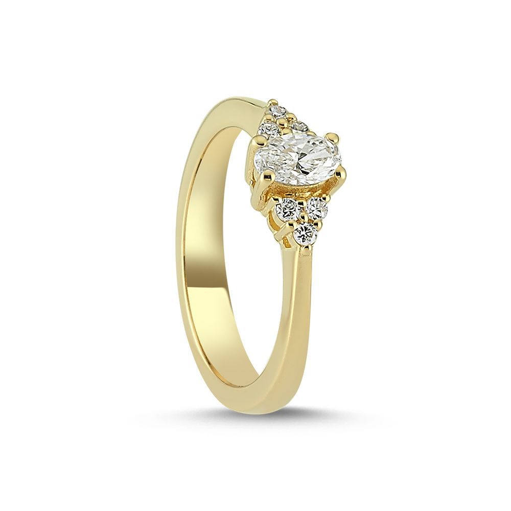 Nuran Dahlia ring 0,35ct, 14kt Rødguld