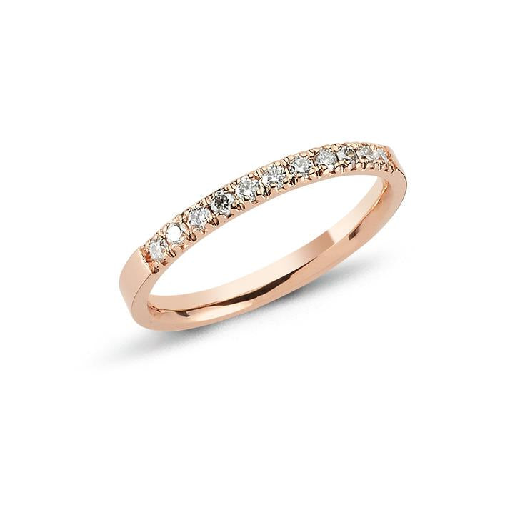 Nuran 14 kt. Alliance ring 0,15 ct.