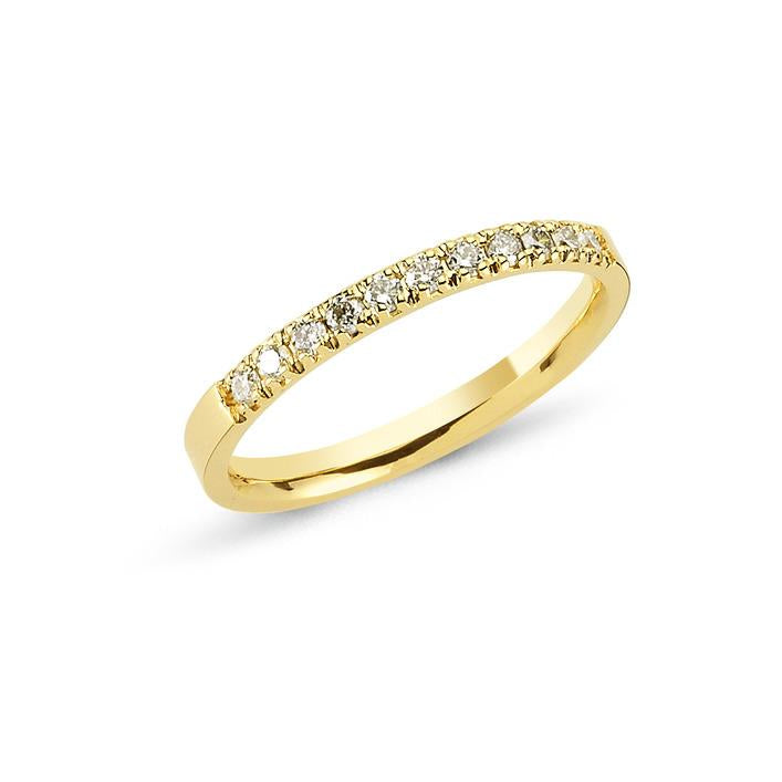 Nuran 14 kt. Alliance ring 0,15 ct.