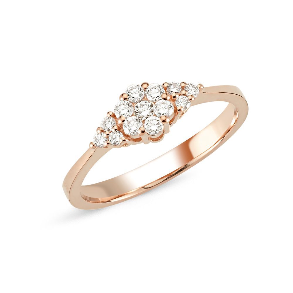 Nuran Lilja ring 0,30ct 14kt Rosaguld