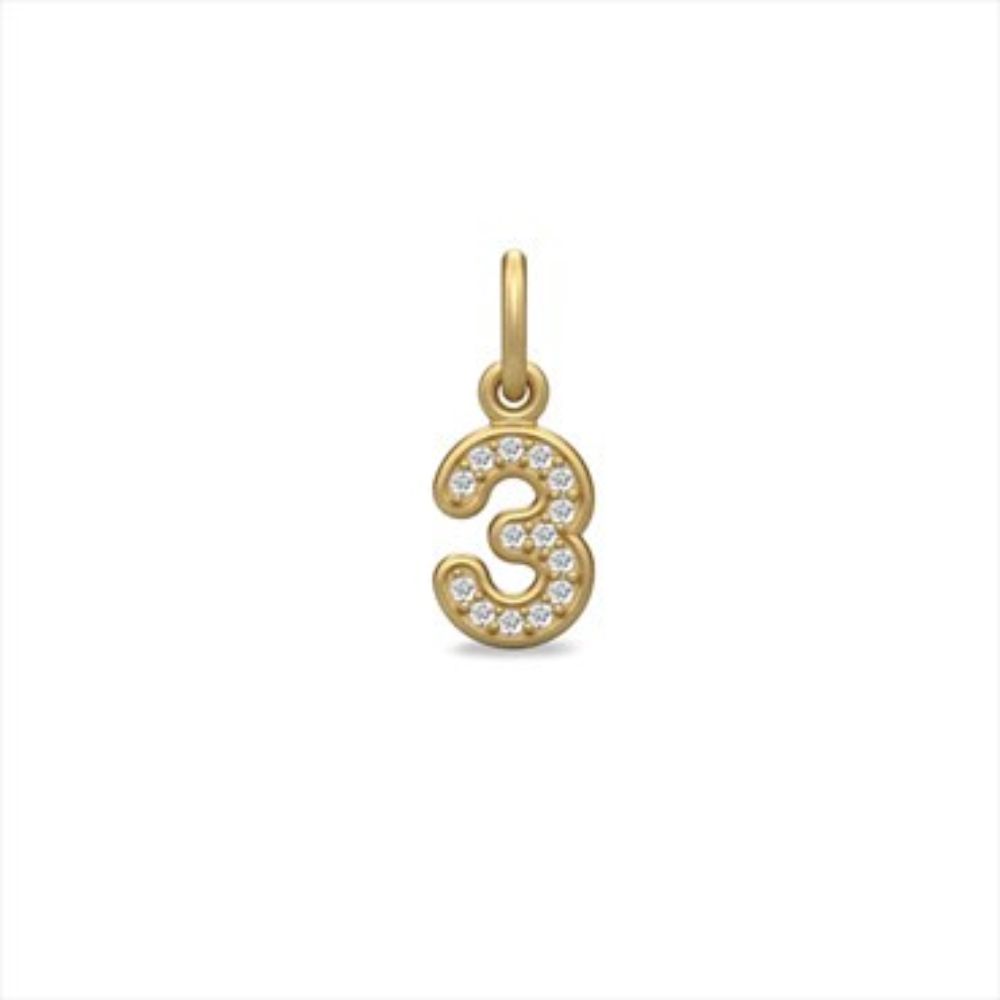 Outlet Julie Sandlau ID pendant - forgyldte tal