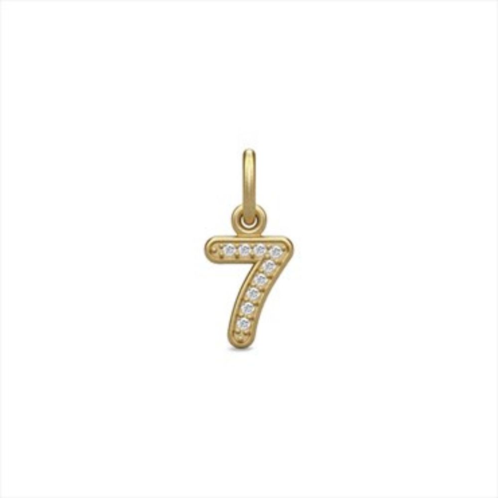 Outlet Julie Sandlau ID pendant - forgyldte tal