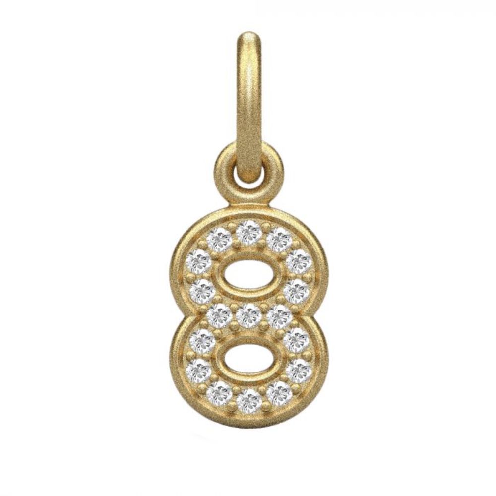 Outlet Julie Sandlau ID pendant - forgyldte tal