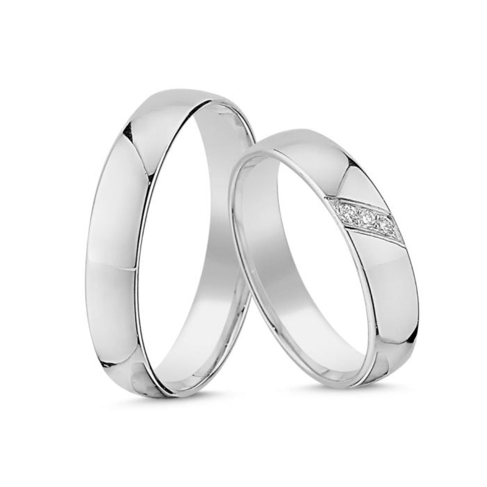 Nuran Vielses ringe A4078 14kt Hvidguld (pris fra 8.275,00,- pr. stk.)