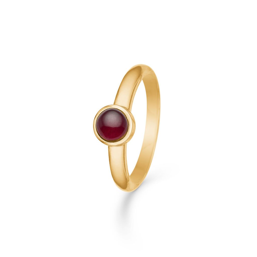Mads Z Cabochon ring 14 kt. guld med rubin