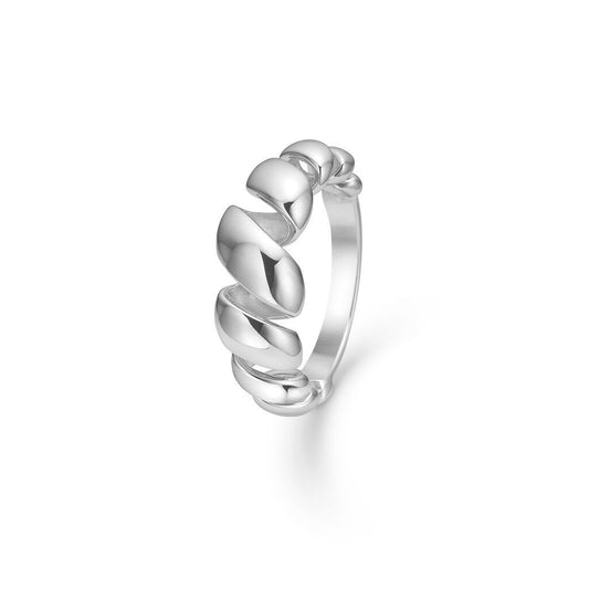 Outlet Mads Z Swirl ring i sølv