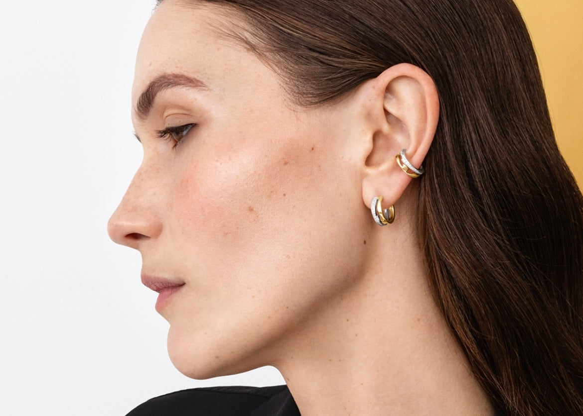 Diamant øreringe