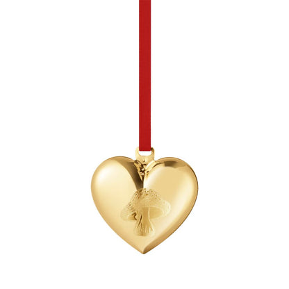Georg Jensen 2023 Julehjerte med svampemotiv