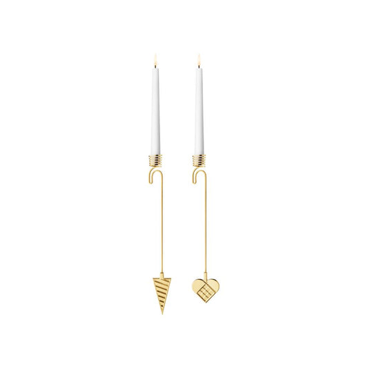 Georg Jensen 2025 Candleholder Set Heart & Cornet