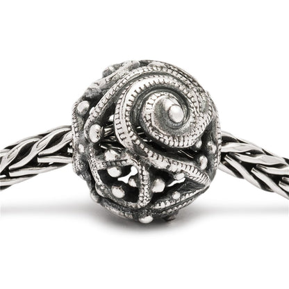 Trollbeads Silver Whorl Bead