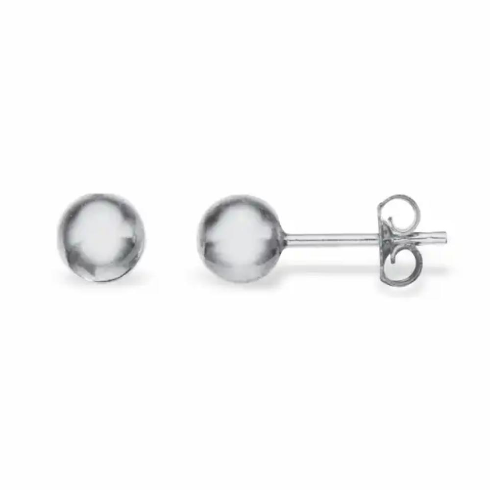 Ørepynt kugle 7 mm sølv