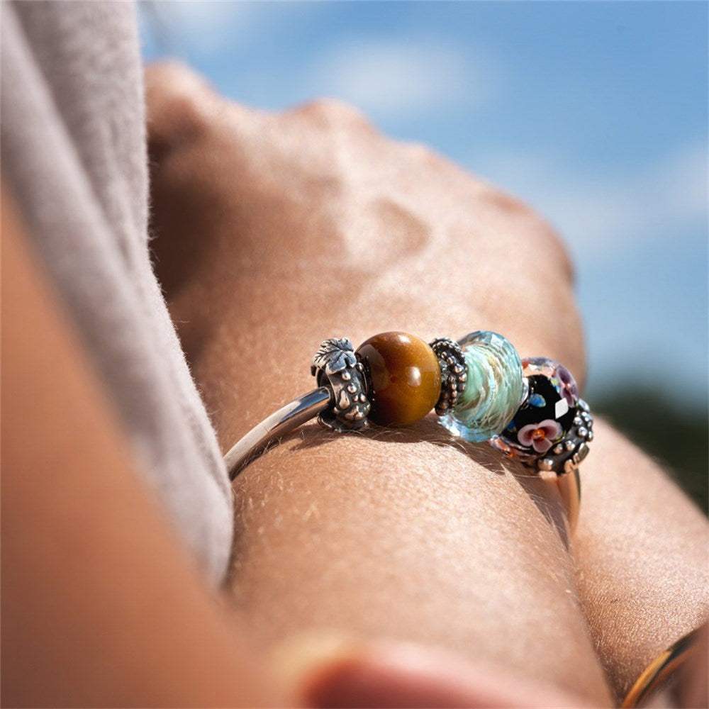 Trollbeads Jumbo Round Yellow Tiger Eye Bead