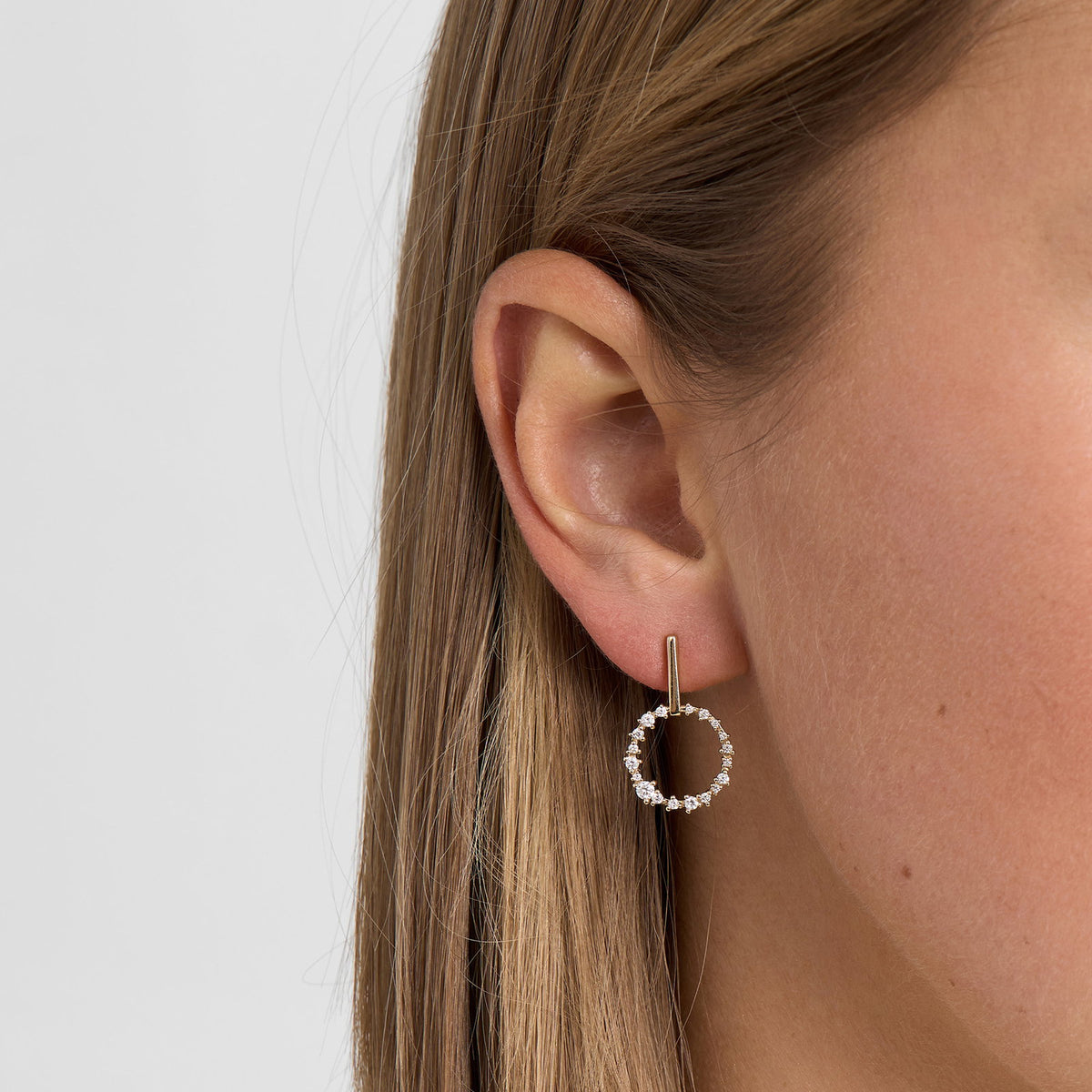 Mads Z 14 kt. ørestik Lucia 0,50 ct. W.SI