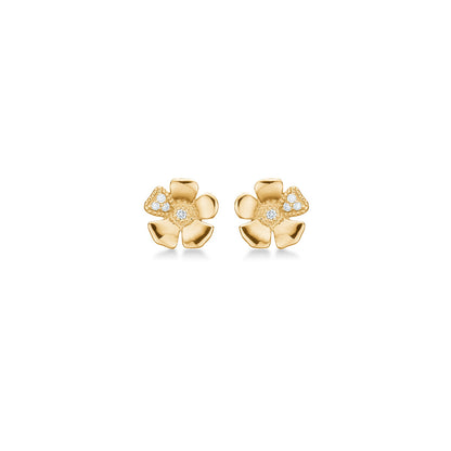 Mads Z 14 kt. ørestikker Fleur m. 0,028 ct. W.SI