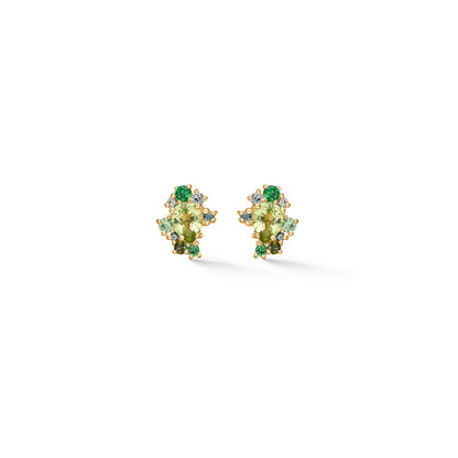 Mads Z 14 kt. ørestik Four Seasons-Spring Petite m. peridot
