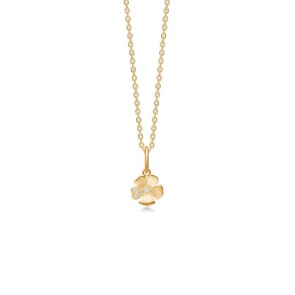 Mads Z  14kt. vedhæng Fleur m. 0,014 ct. W.SI