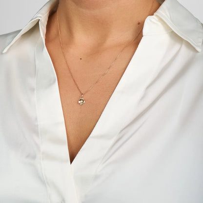 Mads Z  14kt. vedhæng Fleur m. 0,014 ct. W.SI