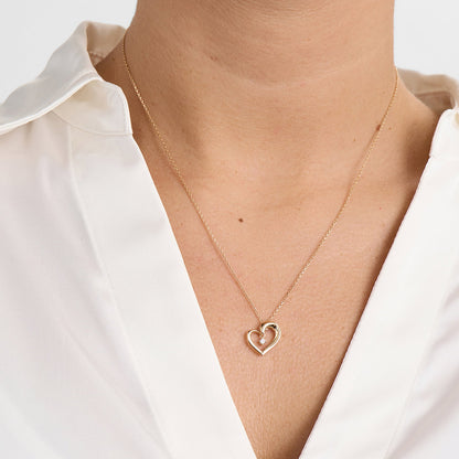 Mads Z vedhæng "Crown Heart" med 0,04 ct. brillant W.SI