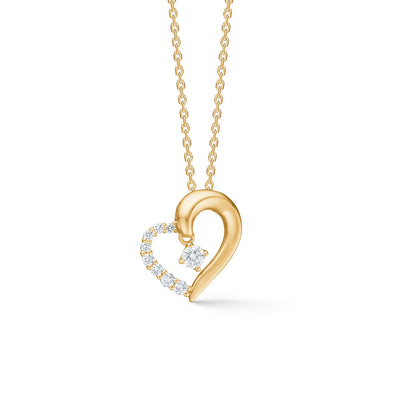 Mads Z vedhæng "Crown Heart" med 0,20 ct. brillant W.SI