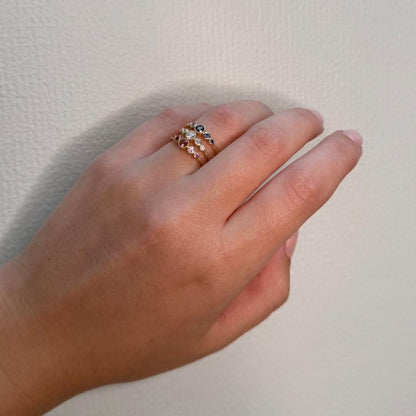 Mads Z "Blue Poetry" 14 kt. ring m. London Blue Topas