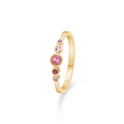 Mads Z "Pink Poetry" 14 kt. ring m. Pink Turmalin