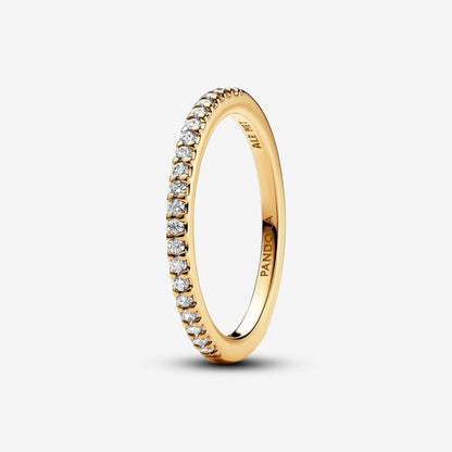 Pandora Forgyldt ring med cubic zirkonia