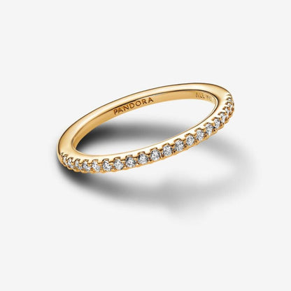 Pandora Forgyldt ring med cubic zirkonia
