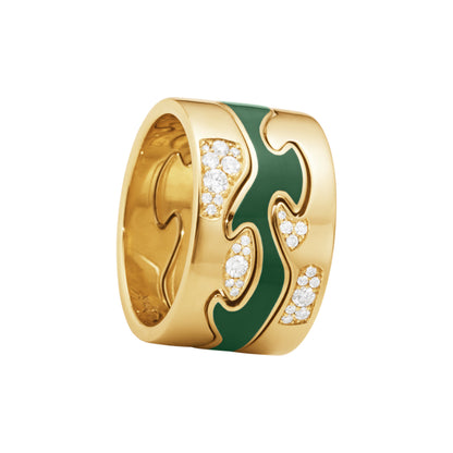 Georg Jensen Fusion Green Centre Ring