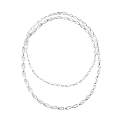 Georg Jensen Reflect Graduated Necklace silver