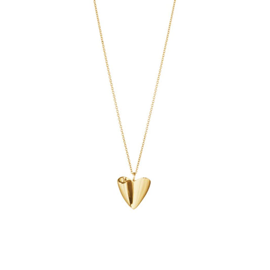 Georg Jensen Folded Heart Pendant guld
