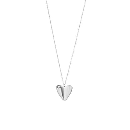 Georg Jensen Folded Heart Pendant silver