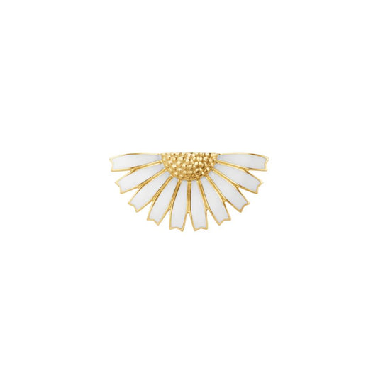 Outlet Georg Jensen Daisy Half Flower White Brooch silver