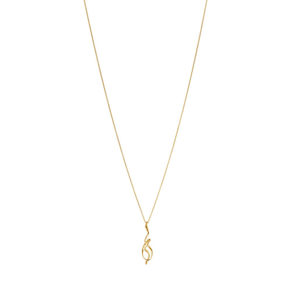 Georg Jensen Forget-Me-Knot Pendant YG