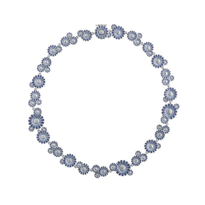 Georg Jensen Daisy Layered  Necklace Blue, RH