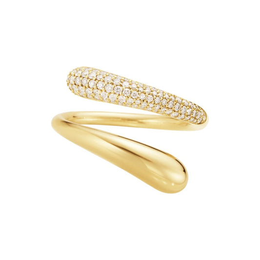 Georg Jensen Mercy Twist Ring Diamond Pavé 0,37CT