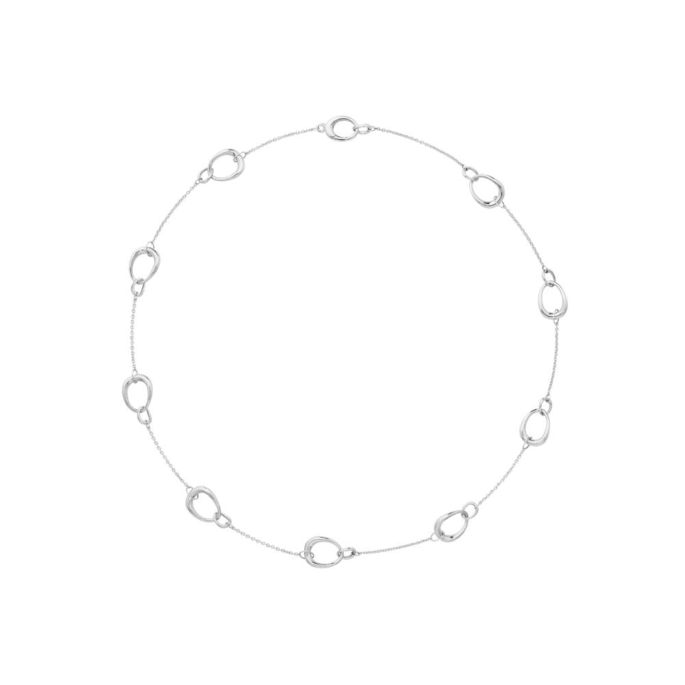 Georg Jensen Offsprings Necklace Medium Loops Silver