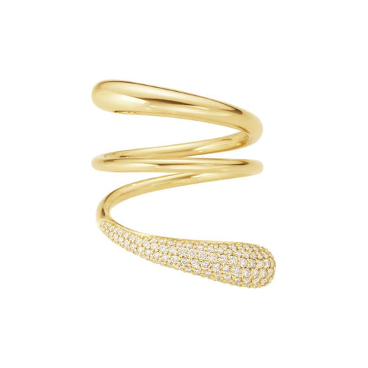 Georg Jensen Mercy Twist Ring Diamond Pavé 0,49CT
